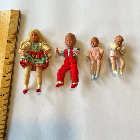 Dolls, Caco, Germany, set of 4, Vintage - Picture 1 of 2
